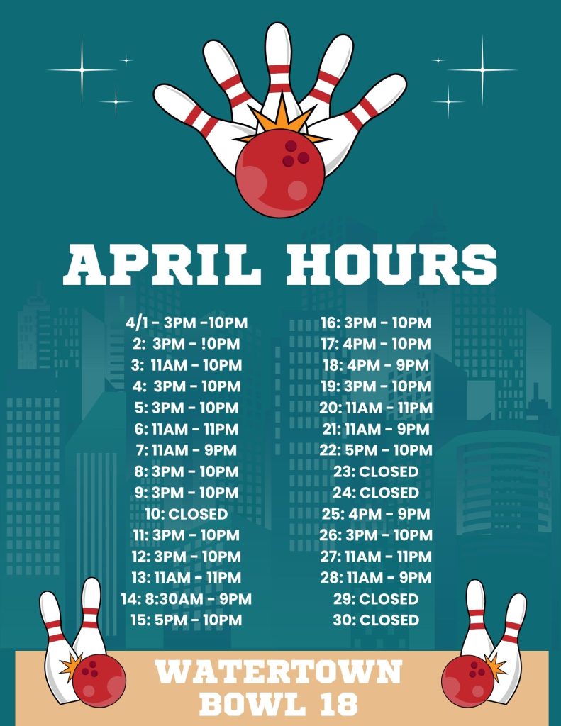 !8 - April Hours