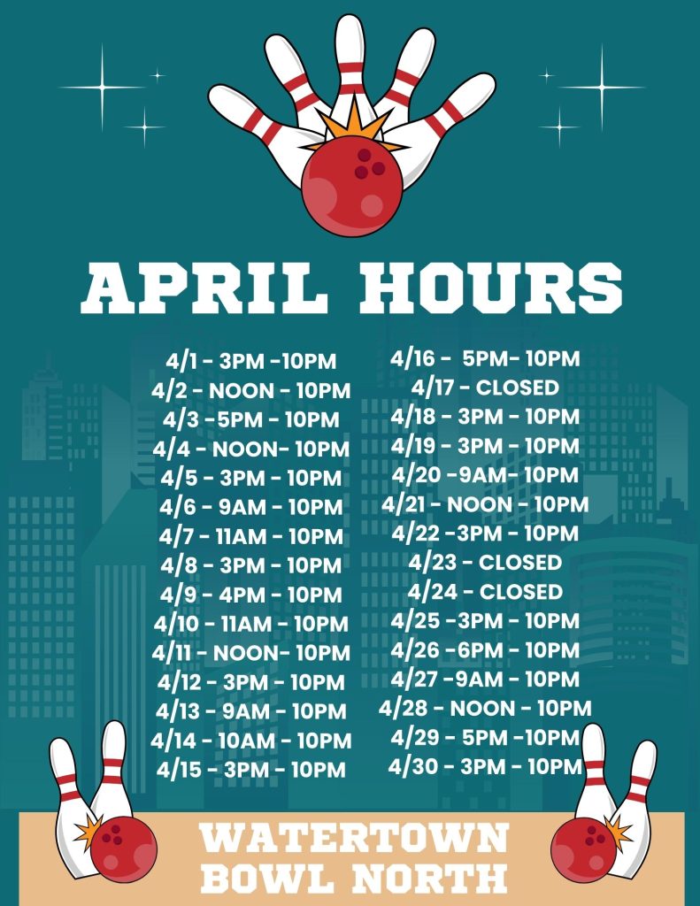 North - April Hours